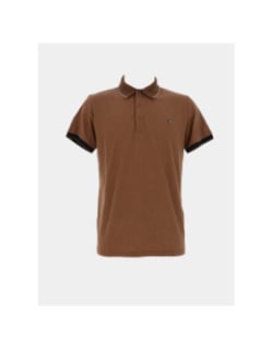 Polo signature marron homme - Benson & Cherry