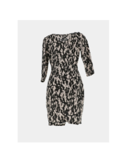 Robe rdidi multico noir beige femme - Morgan