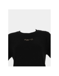 T-shirt loose gabrielle noir femme - Happy & So