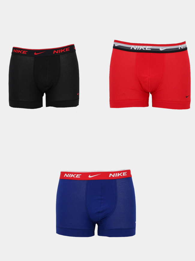 Pack 3 boxers dri-fit everyday noir bleu rouge homme - Nike