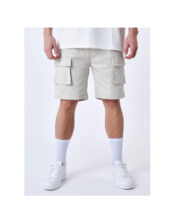 Short cargo uni beige homme - Project X Paris