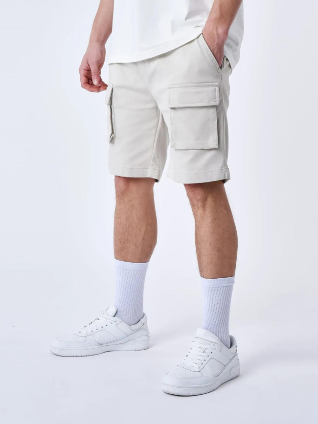 Short cargo uni beige homme - Project X Paris