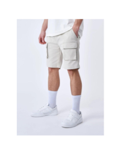 Short cargo uni beige homme - Project X Paris