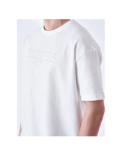 T-shirt logo brodé blanc homme - Project x Paris