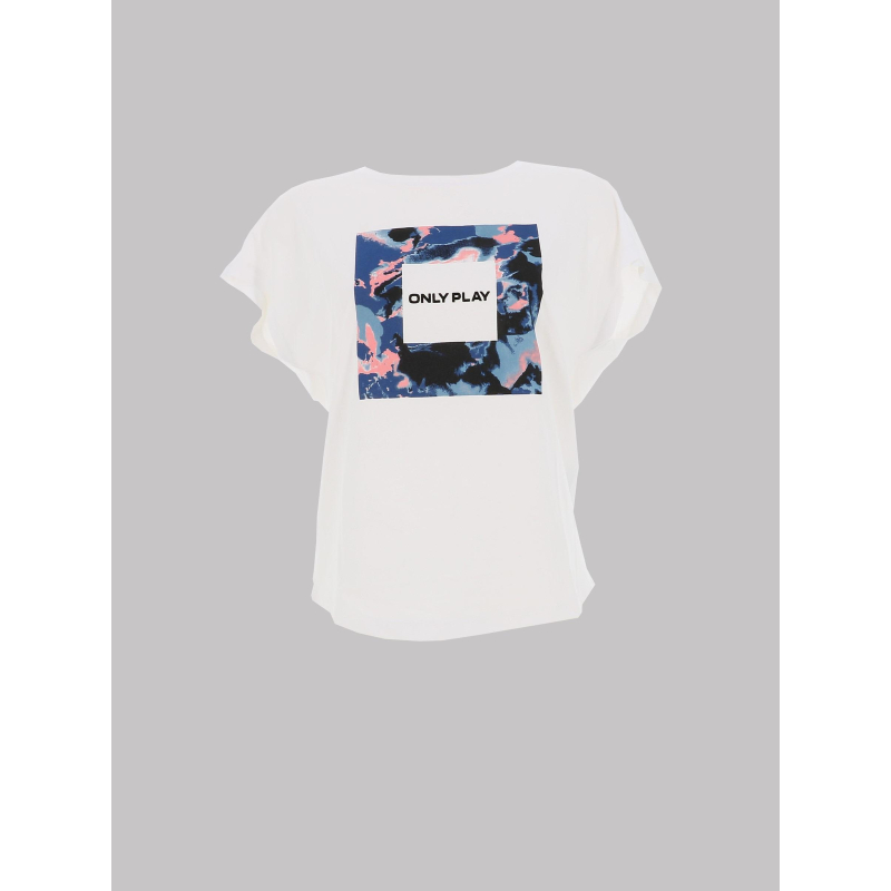 T-shirt aub-sky life blanc femme - Only Play