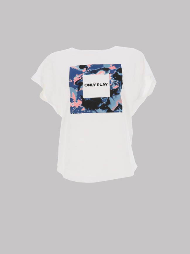T-shirt aub-sky life blanc femme - Only Play