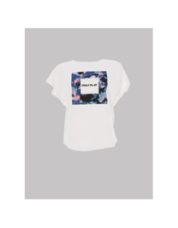 T-shirt aub-sky life blanc femme - Only Play