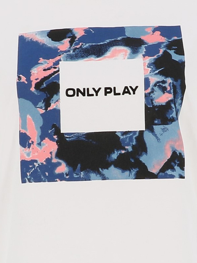 T-shirt aub-sky life blanc femme - Only Play