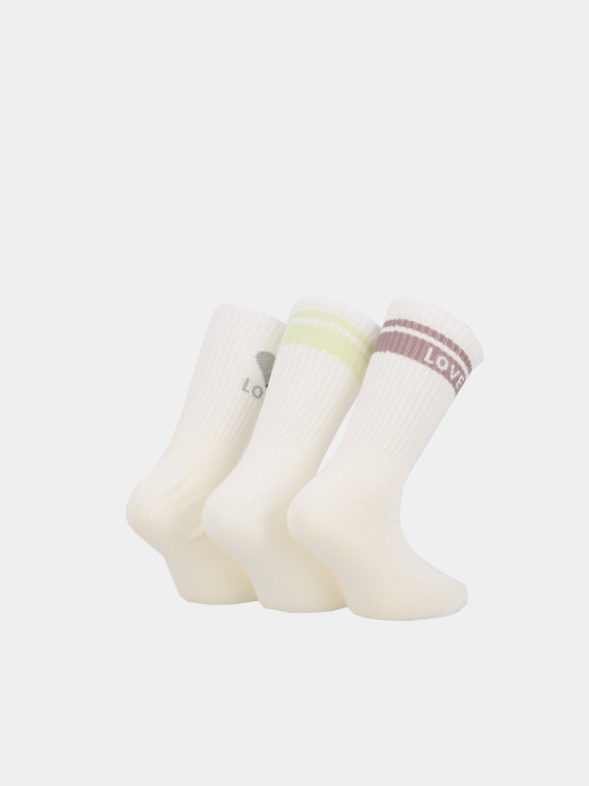 Pack de 3 paires de chaussettes onltalia tennis blanc femme -Only