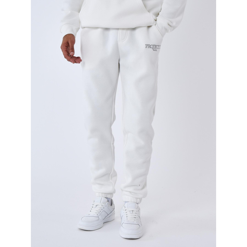 Jogging brodé blanc homme - Project X Paris