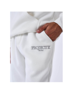 Jogging brodé blanc homme - Project X Paris