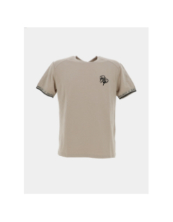 T-shirt logo pxp brodé beige homme - Project X Paris