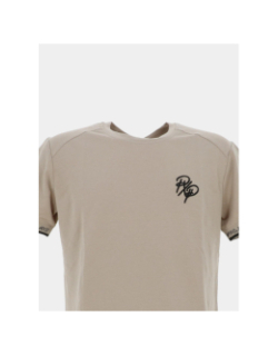 T-shirt logo pxp brodé beige homme - Project X Paris