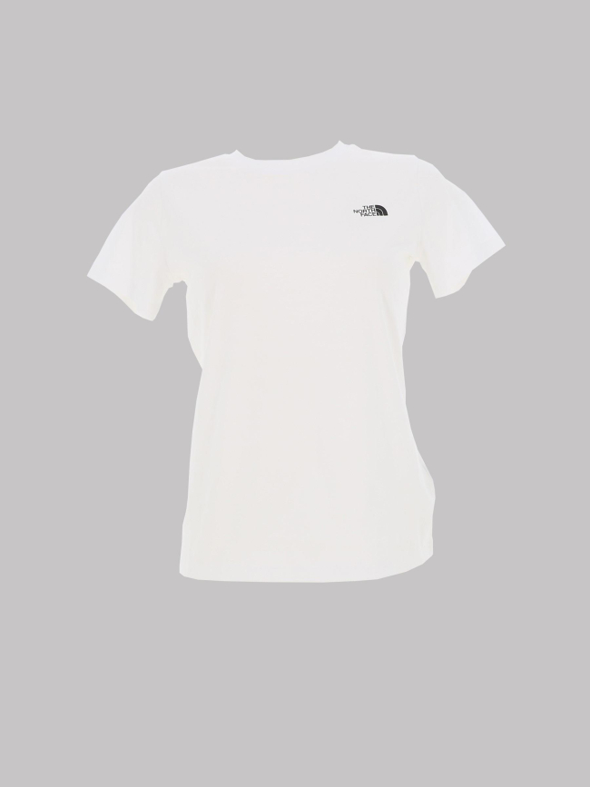 T-shirt simple dome blanc femme - The North Face