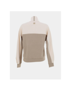 Sweat camionneur billy bicolore beige femme - Happy & So