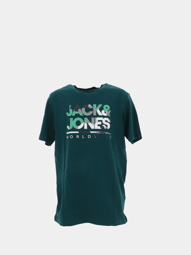 T-shirt luke imprimé camouflage vert garçon - Jack & Jones