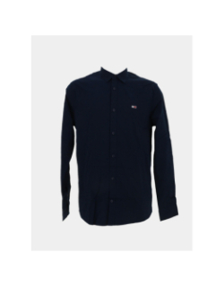 Chemise slim entry poplin bleu marine homme - Tommy Jeans