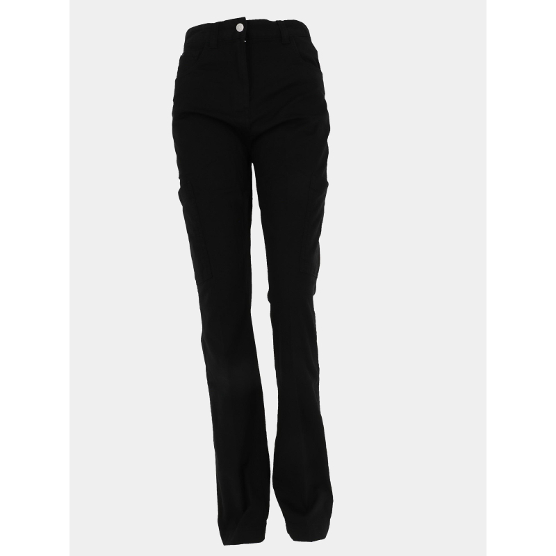 Pantalon droit cargo label noir femme - Calvin Klein Jeans