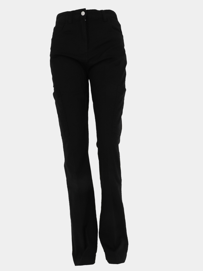 Pantalon droit cargo label noir femme - Calvin Klein Jeans