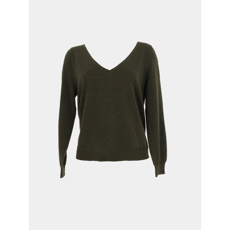 Pull elsa shine ls vert femme - Vero Moda