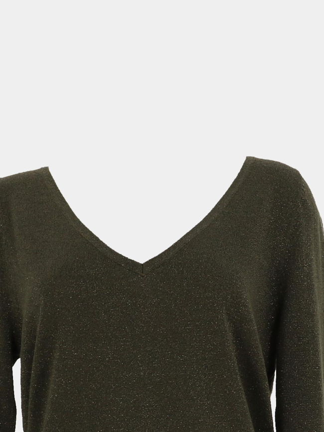 Pull elsa shine ls vert femme - Vero Moda