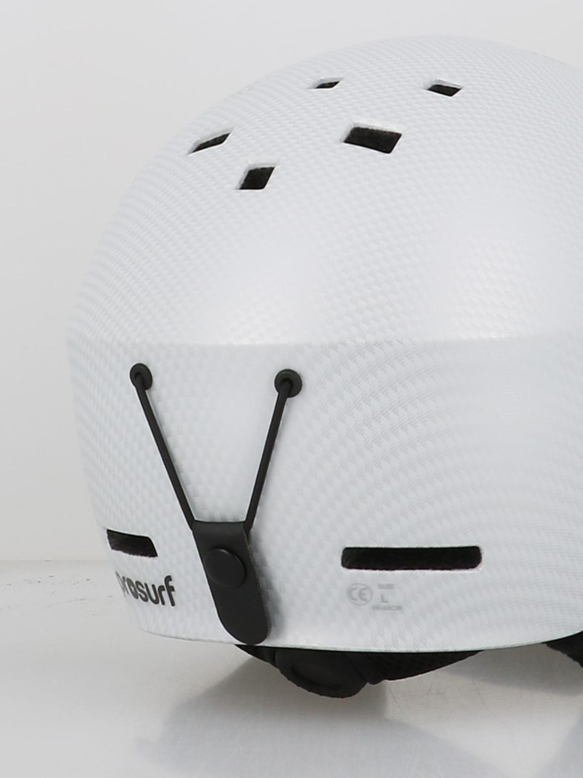 Casque de ski visor carbon blanc adulte - Prosurf