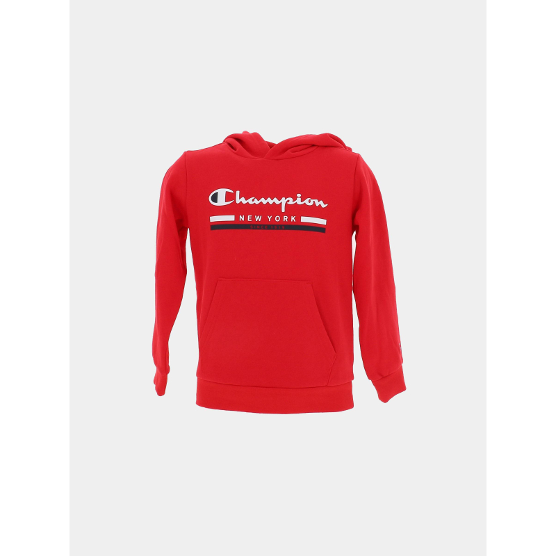 Sweat à capuche logo rouge enfant - Champion