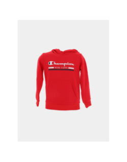 Sweat à capuche logo rouge enfant - Champion