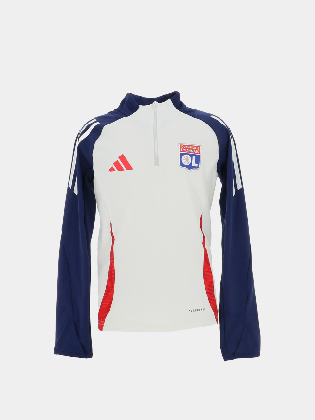 Sweat football 24/25 Olympique Lyonnais bleu enfant - Adidas