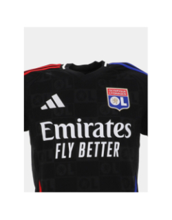 Maillot de football OL extérieur 2024-2025 noir homme - Adidas