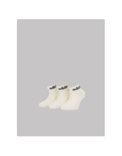 Pack 3 paires de chaussettes lin ankle blanc enfant - Adidas