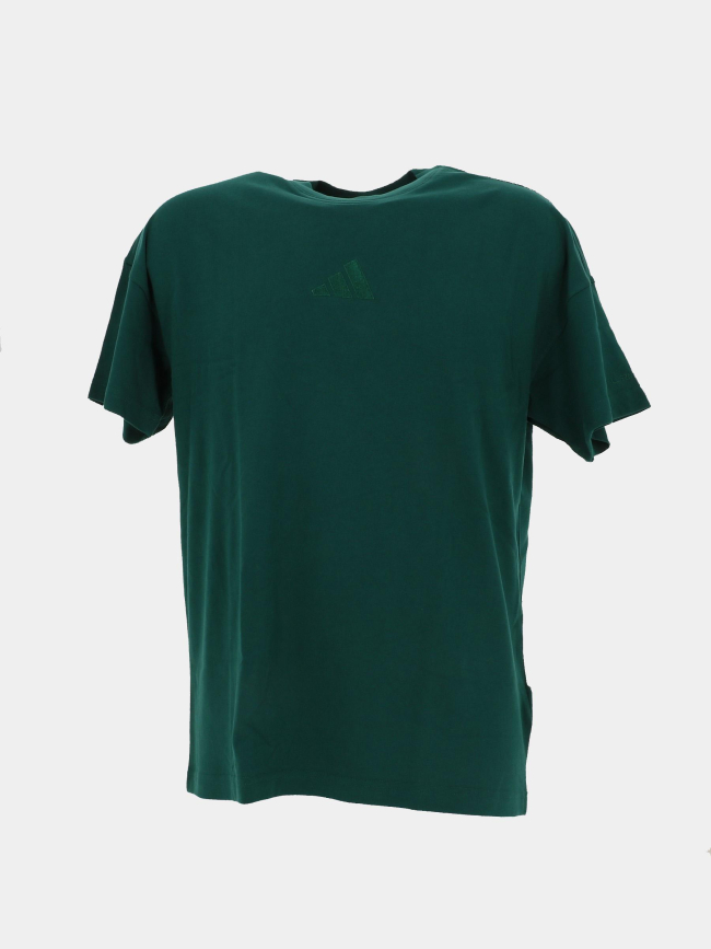 T-shirt logo brodé szn oversize vert homme - Adidas