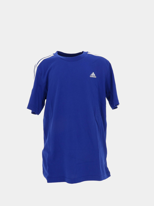 T-shirt 3 bandes bleu enfant - Adidas