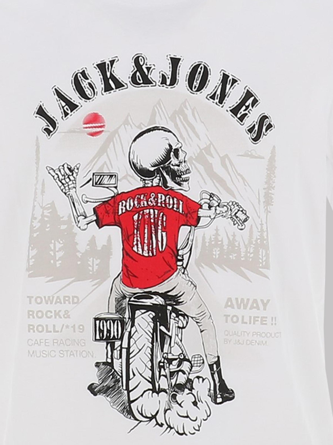 T-shirt skull rock blanc enfant - Jack & Jones