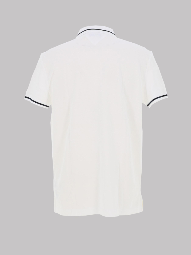 Polo regular tipping blanc homme - Tommy Jeans