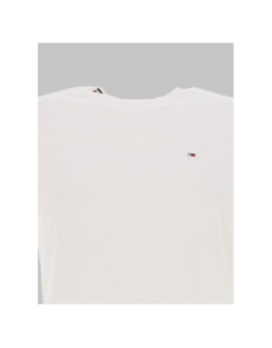 T-shirt uni slim jaspe écru homme - Tommy Jeans