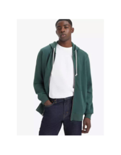 Sweat zippé à capuche original vert homme - Levi's