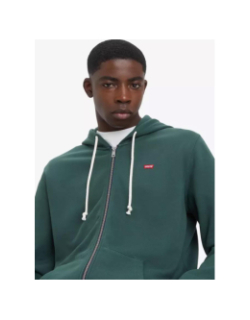 Sweat zippé à capuche original vert homme - Levi's