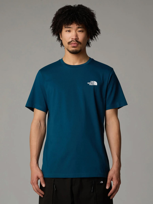 T-shirt simple dome bleu pétrole homme - The North Face