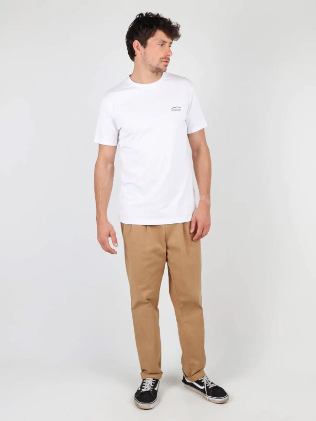 T-shirt manches courtes graphiques blanc homme - Oxbow