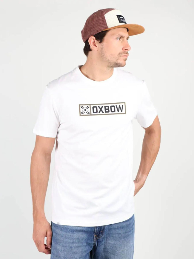 T-shirt graphique tagbo blanc homme - Oxbow