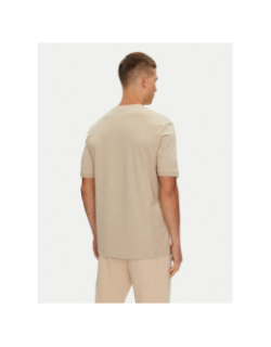 T-shirt uni diragolono beige homme - Hugo