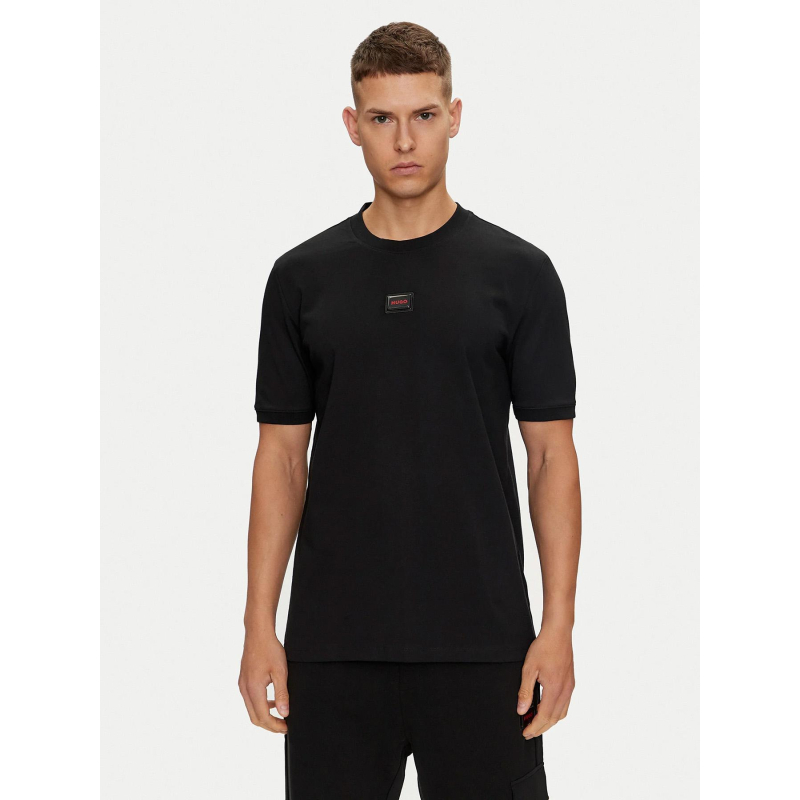 T-shirt uni diragolono noir homme - Hugo