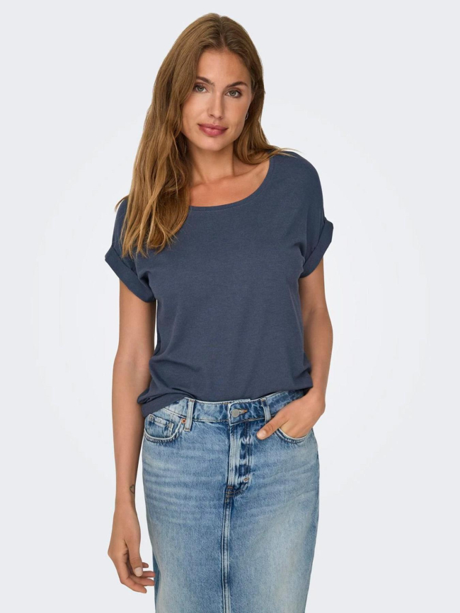 T-shirt onlmoster bleu marine femme - Only