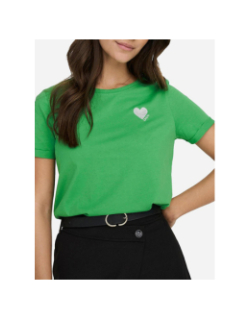 T-shirt kita life logo vert femme - Only