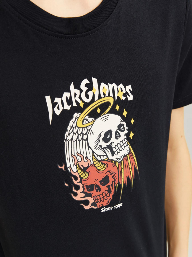 T-shirt joreseven noir garçon - Jack & Jones