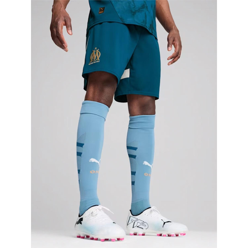 Short de football OM 2024 - 2025 bleu homme - Puma