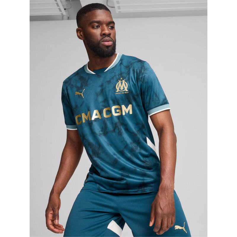 Maillot de football OM away extérieur 24/25 bleu homme - Puma