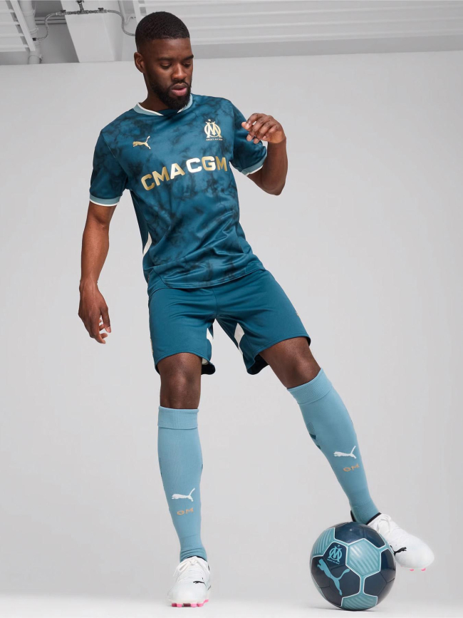 Maillot de football OM away extérieur 24/25 bleu homme - Puma