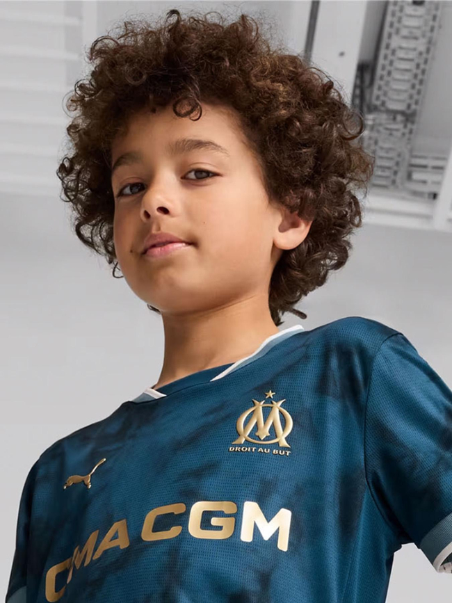 Maillot de football OM extérieur 24/25 bleu enfant - Puma